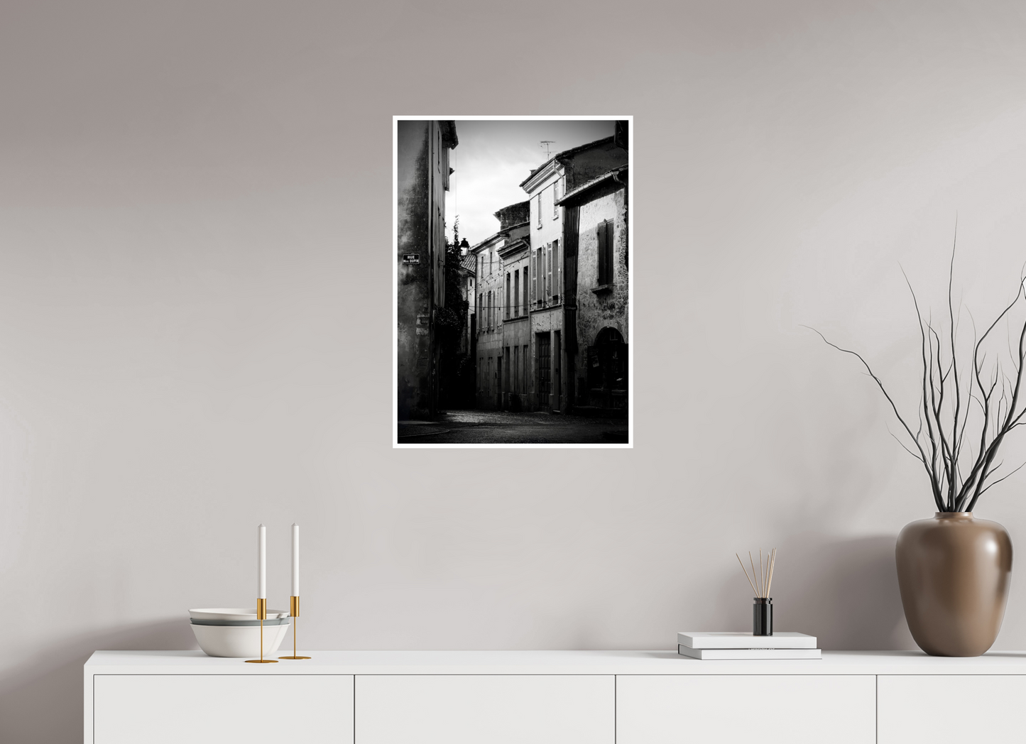 50 x 70 cm, Brillante La rue Michel Dupin