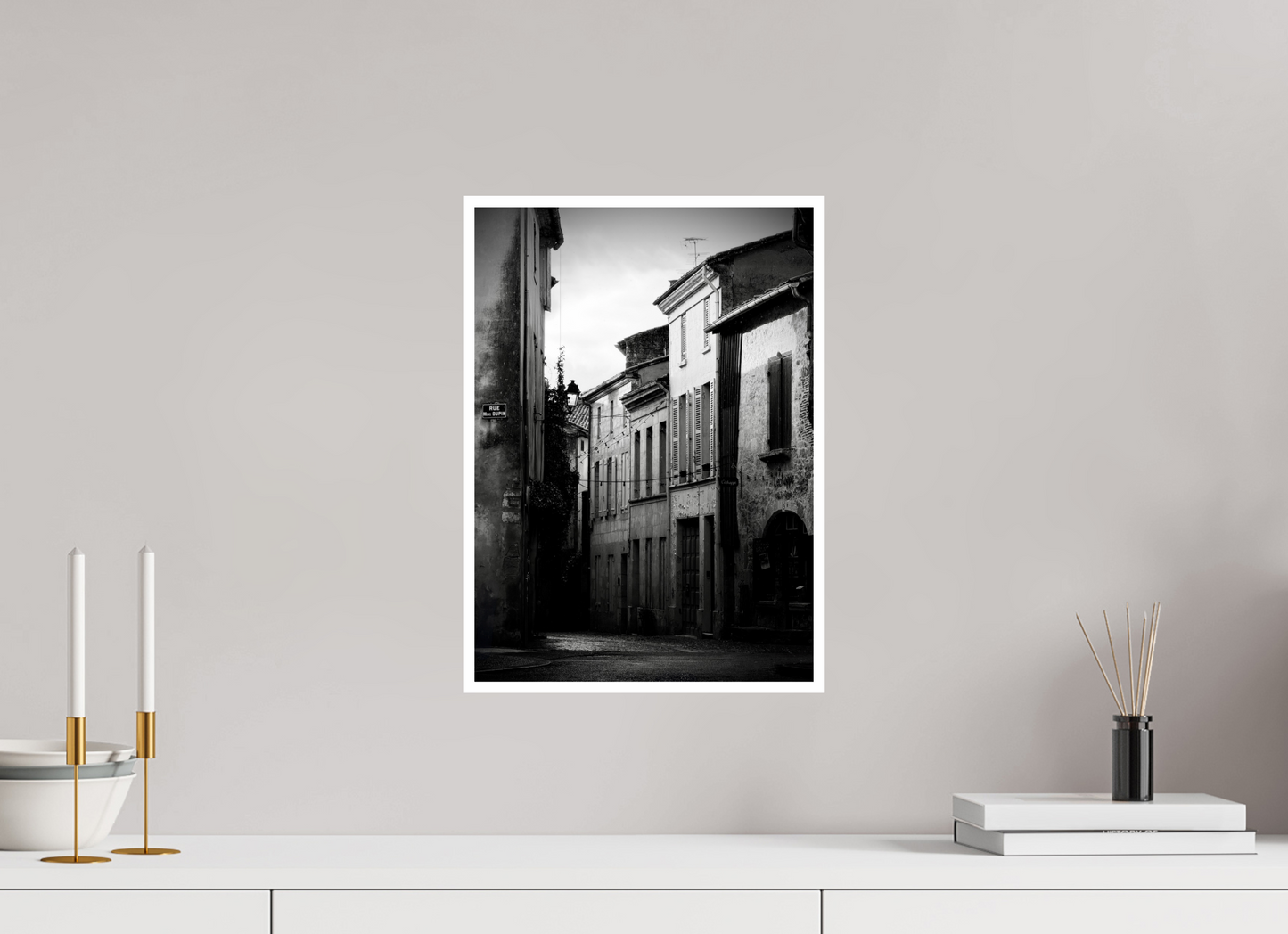 30 x 42 cm, Brillante La rue Michel Dupin
