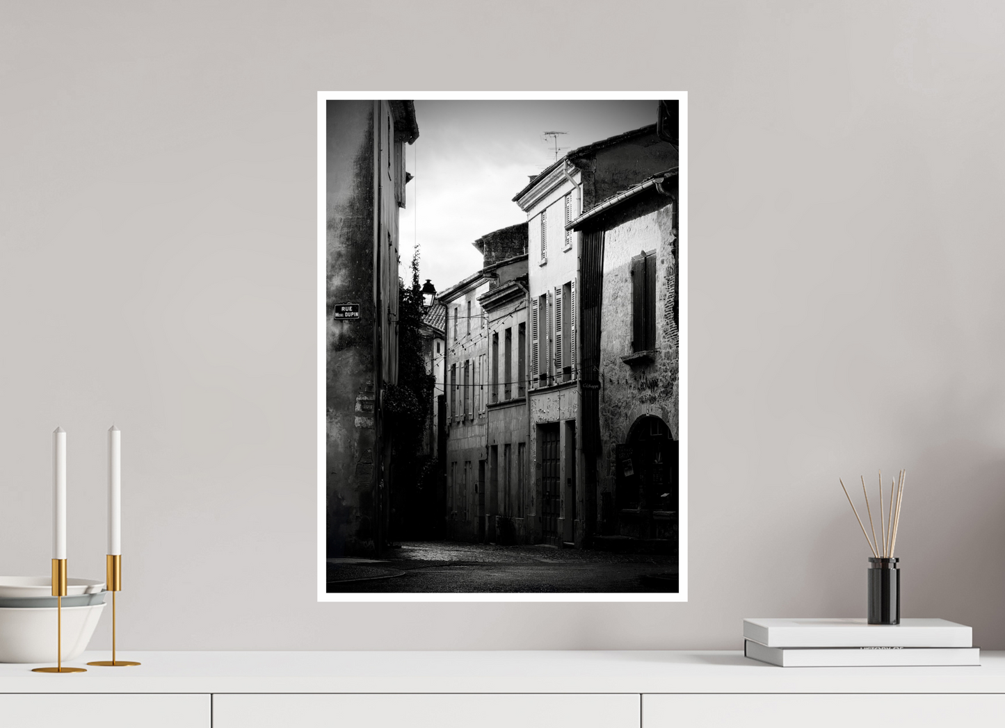 40 x 56 cm, Brillante La rue Michel Dupin