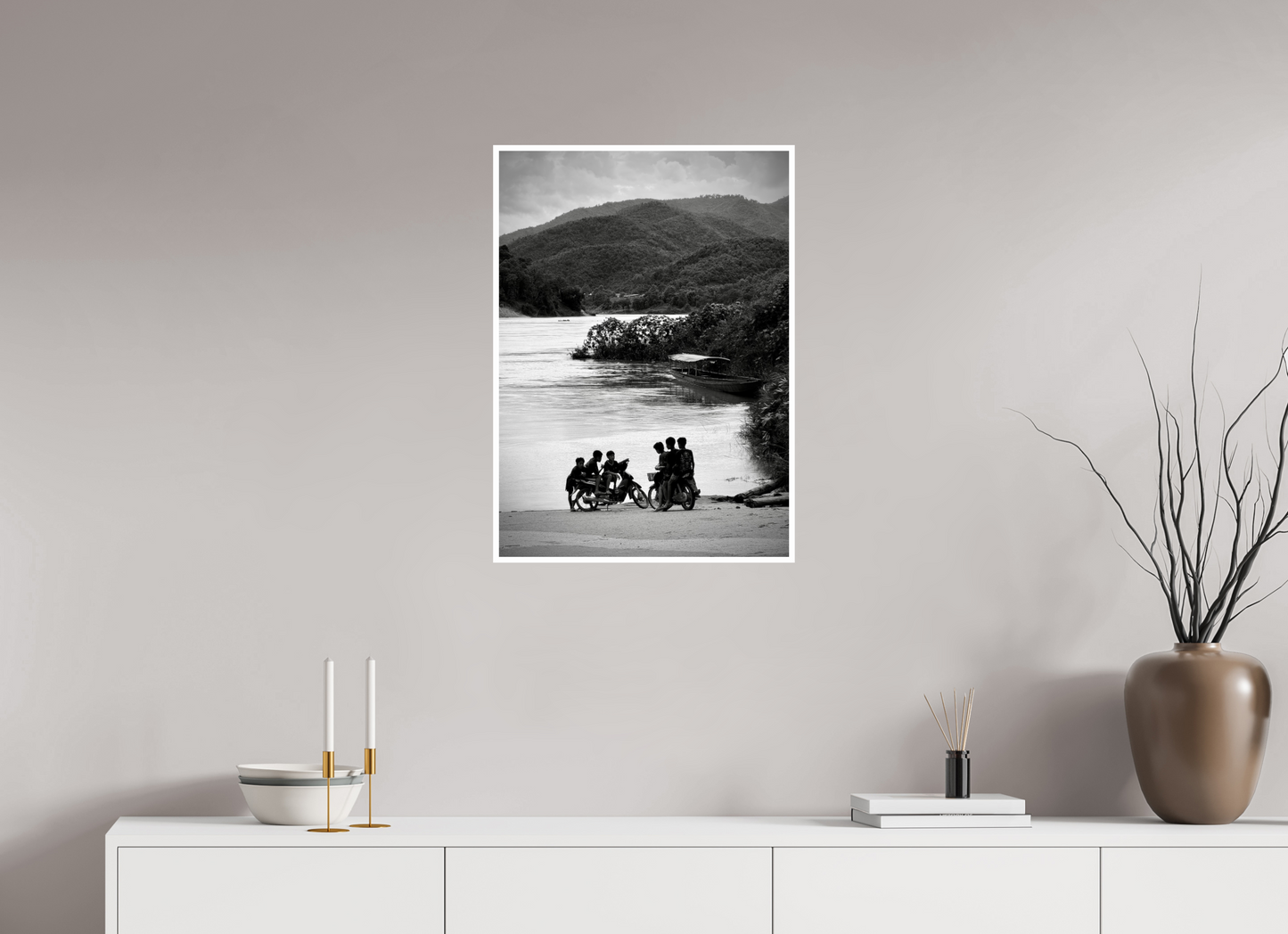 50 x 70 cm, BRILLANT La jeunesse du Mékong