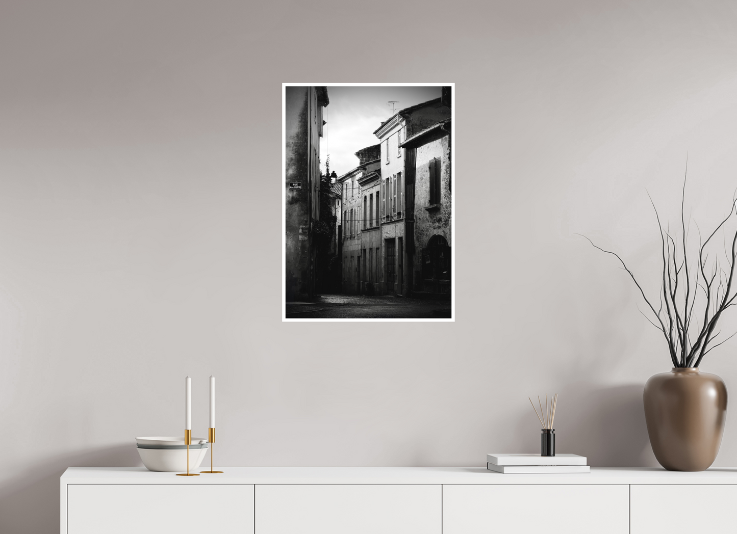 50 x 70 cm, Mate La rue Michel Dupin