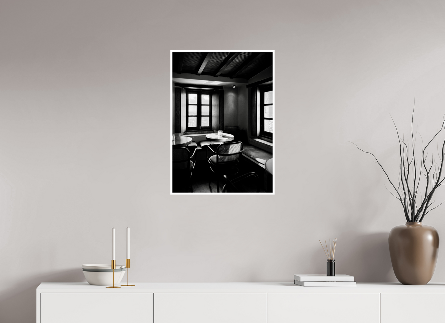 50 x 70 cm, BRILLANT Des fenêtres en Grèce