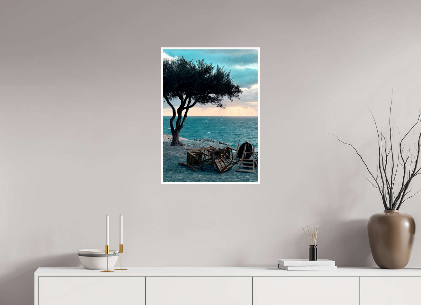 50 x 70 cm, Brillante L'horizon de Monemvasia