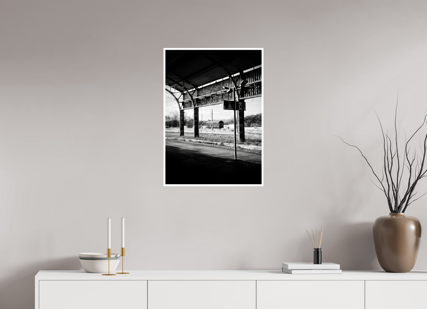 50 x 70 cm, BRILLANT Un wagon dans les Pyrénées