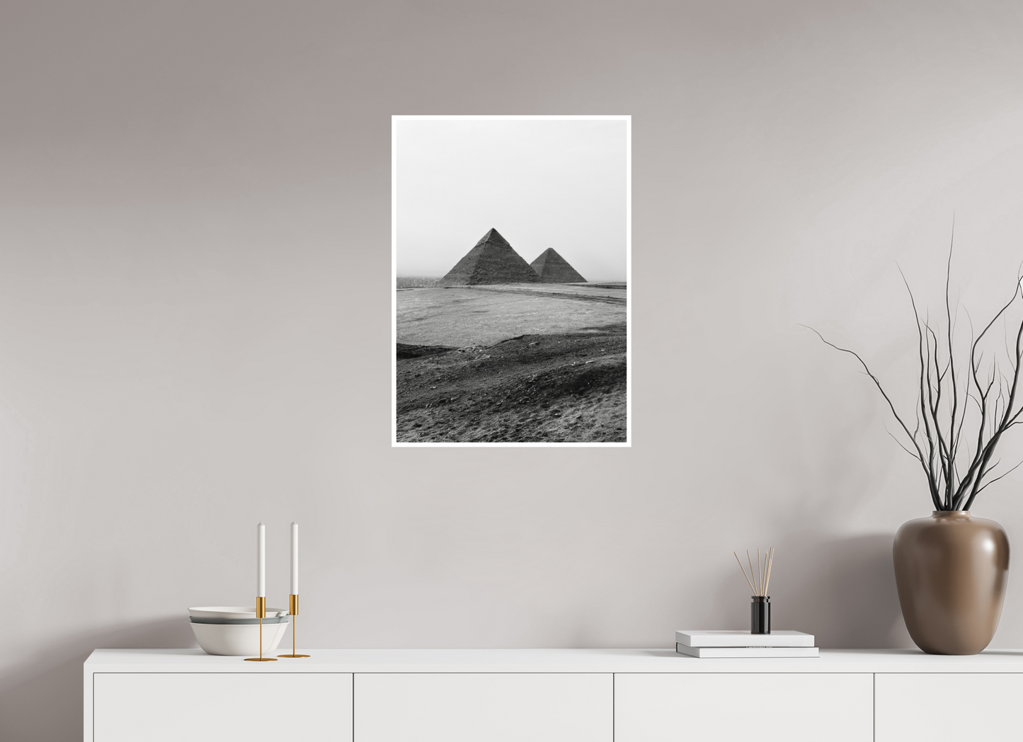 50 x 70 cm, MAT Les pyramides de Gizeh