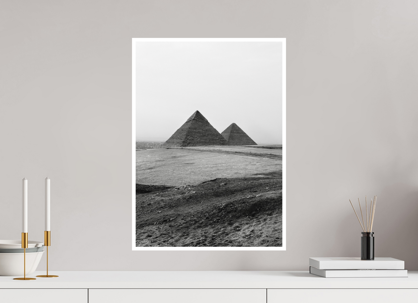 40 x 56 cm, MAT Les pyramides de Gizeh