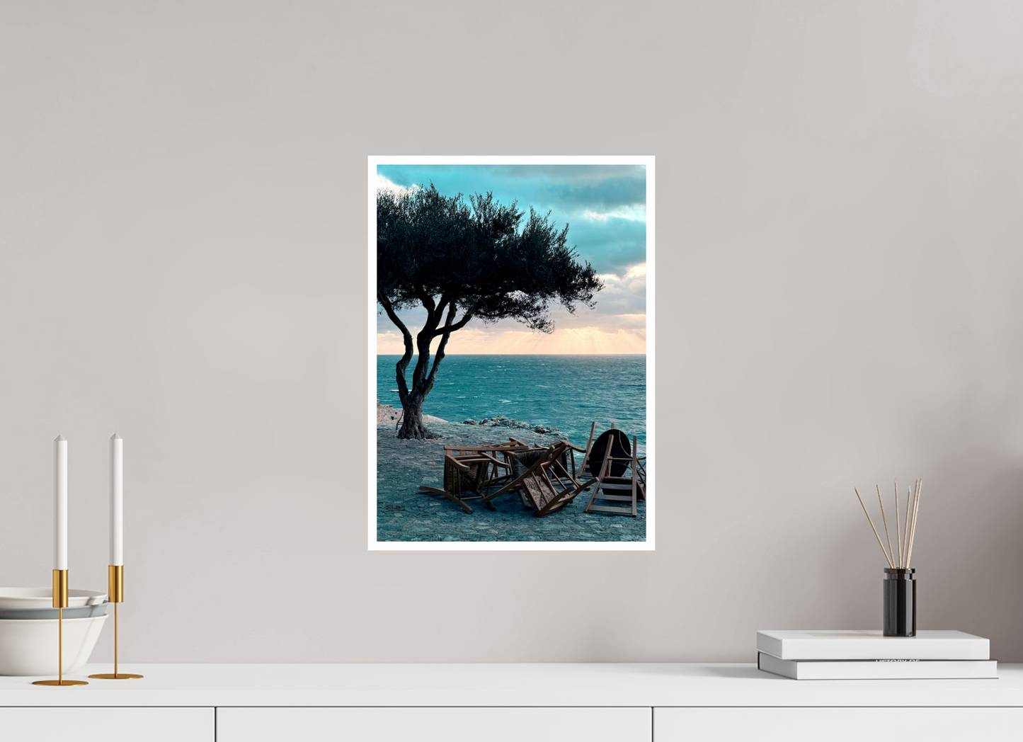 30 x 42 cm, Brillante L'horizon de Monemvasia