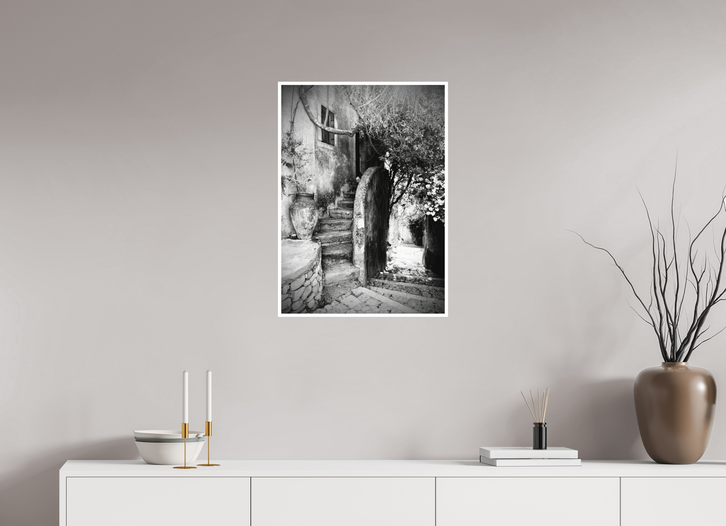 50 x 70 cm, Mate Des marches en Sicile