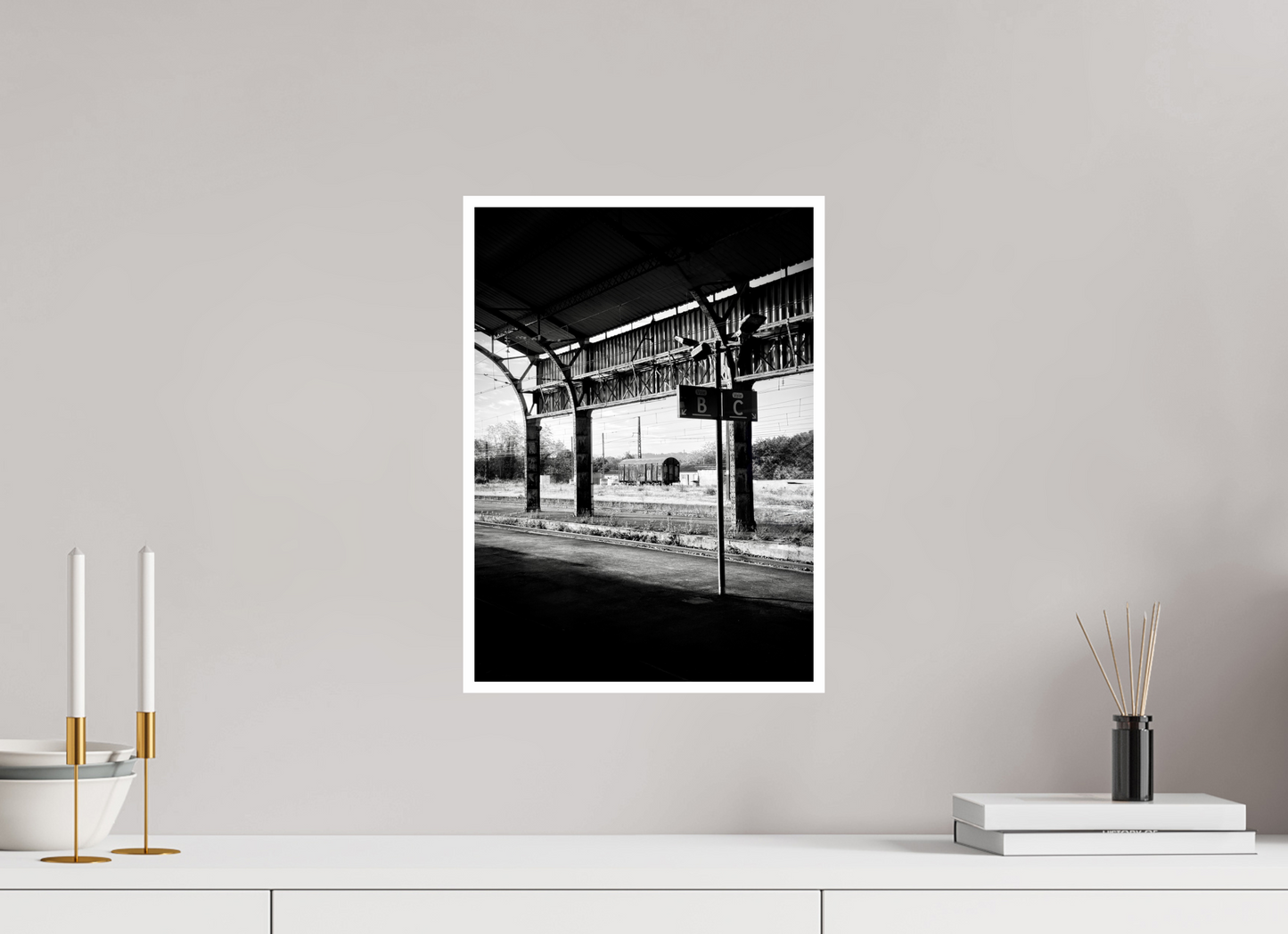 30 x 42 cm, BRILLANT Un wagon dans les Pyrénées