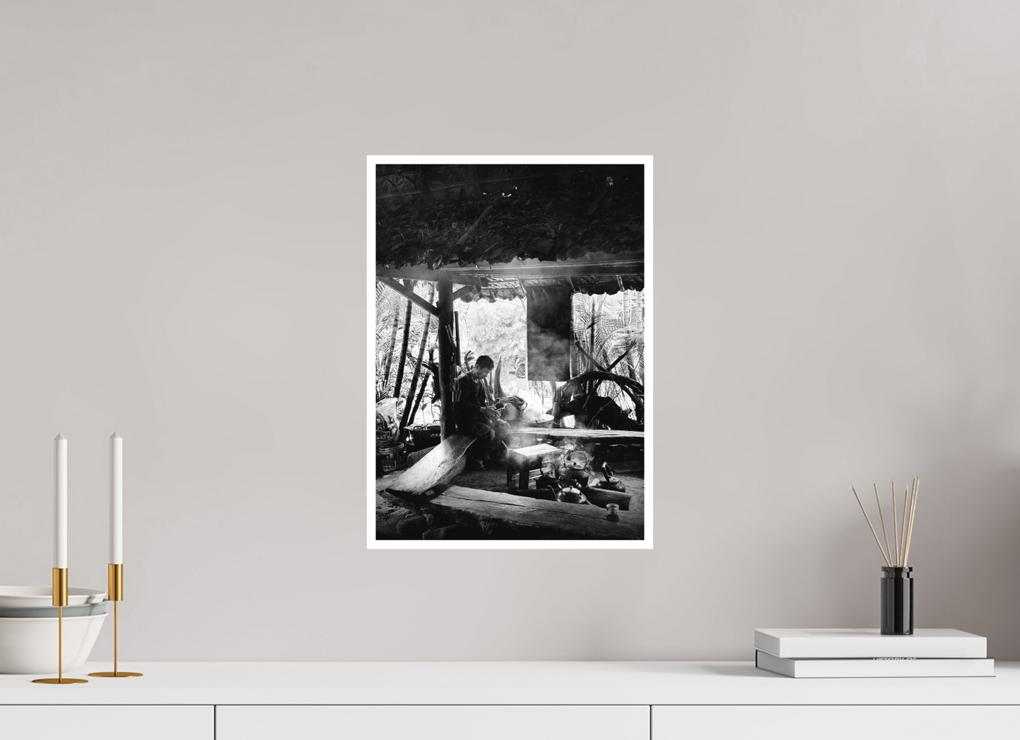 30 x 42 cm, Mate Une cabane en Thaïlande