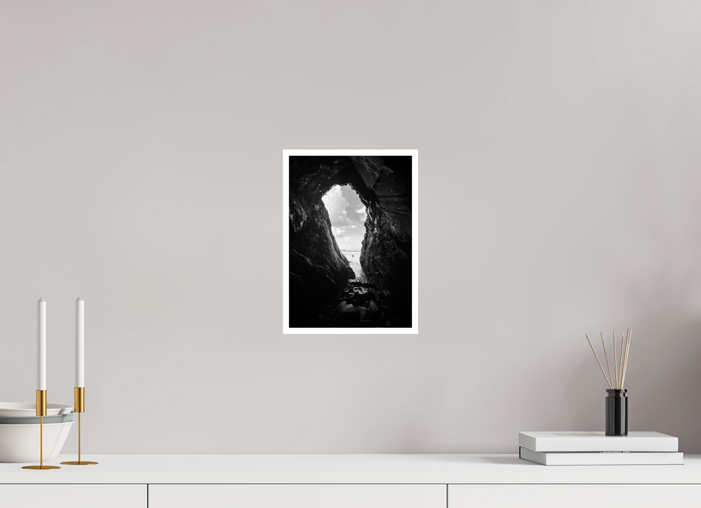 20 x 28 cm, Brillante Une grotte en Bretagne