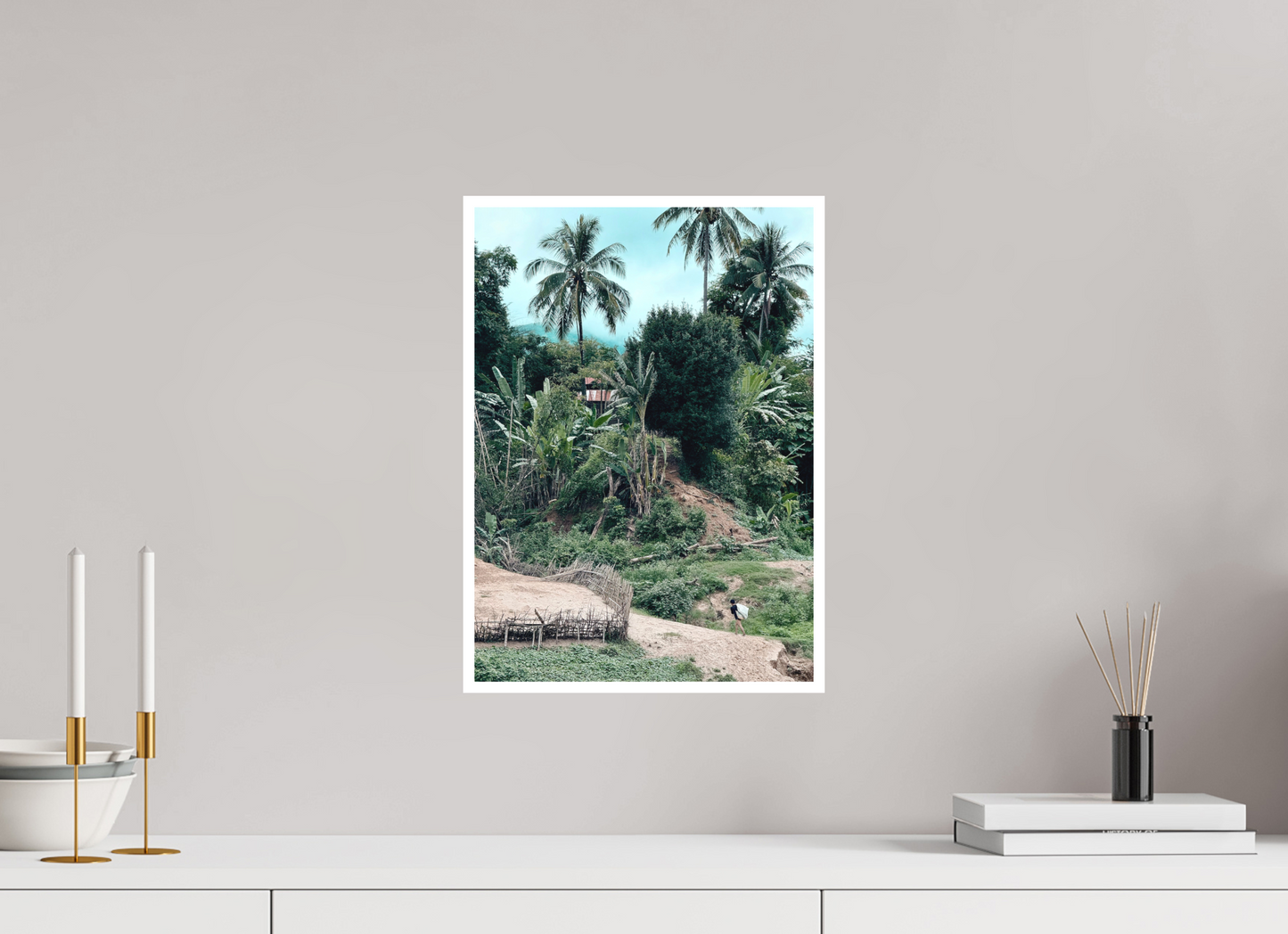 30 x 42 cm, Mate Un paysan au Laos