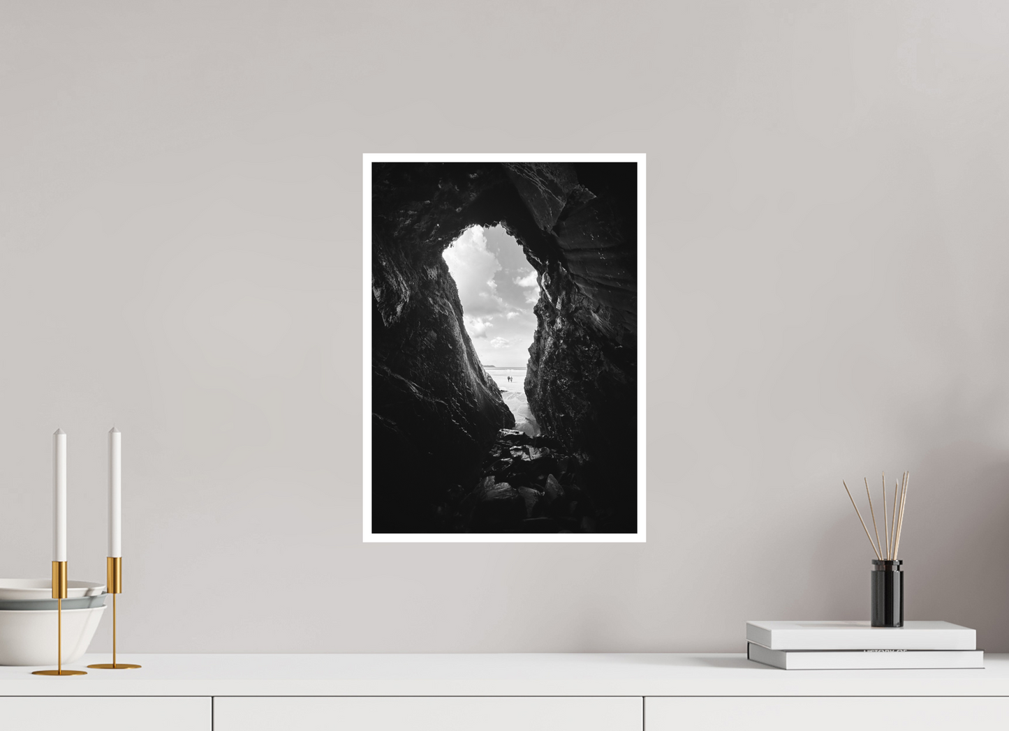 30 x 42 cm, Mate Une grotte en Bretagne