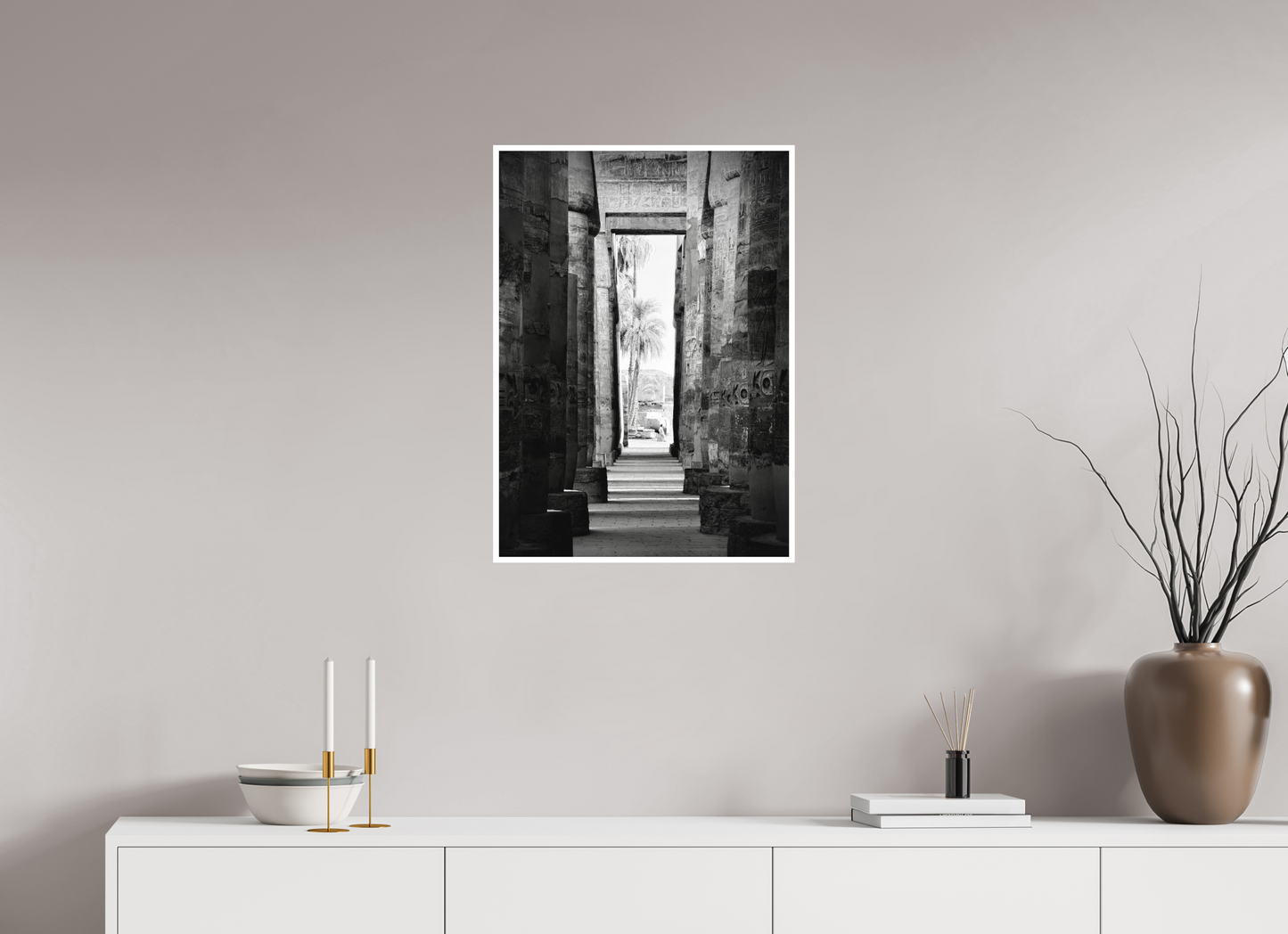 50 x 70 cm, MAT Un temple en Égypte