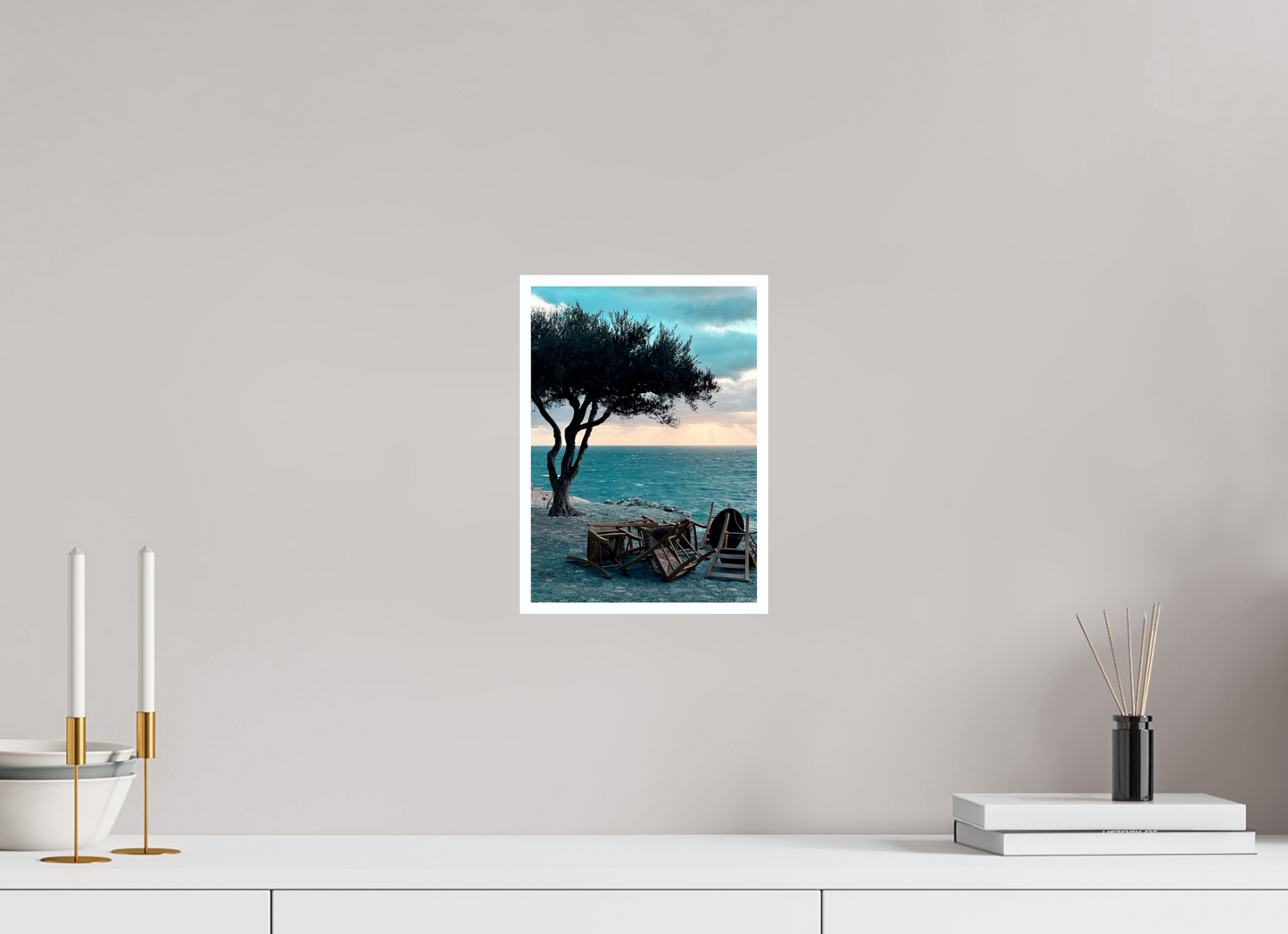 20 x 28 cm, Brillante L'horizon de Monemvasia