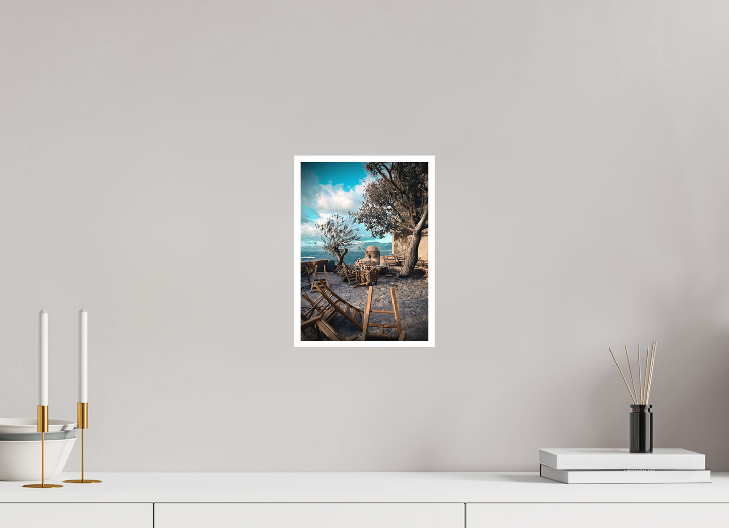 20 x 28 cm, MAT Une tempête en Grèce